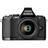 Olympus OM-D E-M5 16.1 Megapixel Mirrorless Camera (Body with Lens Kit) - 12 mm - 50 mm - Black V204045BU000
