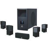 PYLE Pyle PHSA5 5.1 Speaker System - 100 W RMS - Piano Black