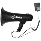 PYLE PylePro 40 Watts Professional Megaphone / Bullhorn w/Siren and 3.5mm Aux-In For Digital Music/iPod
