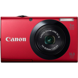 Canon PowerShot A3400 IS 16 Megapixel Compact Camera - Red 6186B005