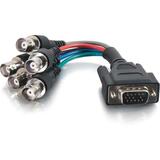 GENERIC C2G 6in Premium HD15 Male to RGBHV (5-BNC) Female Video Cable