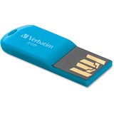 VERBATIM AMERICAS LLC Verbatim Store 'n' Go Micro 8 GB USB 2.0 Flash Drive - Caribbean Blue