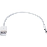 QVS QVS USB Stereo Audio, Sync & Charger Cable for iPod Shuffle