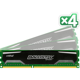 CRUCIAL TECHNOLOGY Crucial 32GB kit (8GBx4), Ballistix 240-pin DIMM, DDR3 PC3-12800 Memory Module