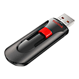 SanDisk Cruzer Glide 32 GB USB Flash Drive - Black, Red - SDCZ60032GA11