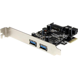 STARTECH.COM StarTech.com 4 Port USB 3.0 PCI Express PCIe Controller Card - 2 Ext 2 Int w/ SATA Power