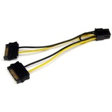 STARTECH.COM StarTech.com 6in SATA Power to 6 Pin PCI Express Video Card Power Cable Adapter