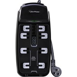 CYBERPOWER CyberPower CSP806T Professional 8-Outlets Surge Suppressor 6FT Cord and TE