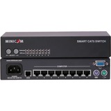 Minicom by Tripp Lite Smart 108 - 8-Port Cat5 KVM Switch for Rack Envi - 0SU22081