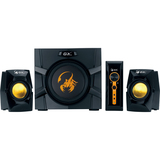GENIUS Genius GX Gaming SW-G2.1 3000 2.1 Speaker System - 70 W RMS - Black, Yellow