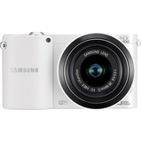 Samsung NX1000 20.3 Megapixel Mirrorless Camera (Body with Lens Kit) - 20 mm - 50 mm - White