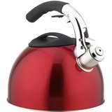 EPOCA Primula 3 Qt Soft Grip Whistling Tea Kettle Red