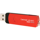 DANE ELECTRONICS Dane-Elec 8 GB USB 3.0 Flash Drive - Red
