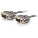 CABLES TO GO C2G 35ft CMP-Rated Low Profile DB9 Null Modem Cable F-F