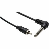 HOSA Hosa Technology Unbalanced Interconnect, Right-angle 1/4 in TS to RCA, 10 ft