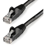 STARTECH.COM StarTech.com 5 ft Black Gigabit Snagless RJ45 UTP Cat6 Patch Cable - 5ft Patch Cord