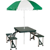STANSPORT Stansport Picnic Table and Umbrella Combo Pack