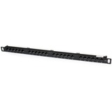 STARTECH.COM StarTech.com 24 Port 0.5U Cat5e Patch Panel - RJ45 Ethernet Rackmount Cat 5e 110 Patch Panel