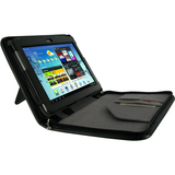 rooCASE Executive Portfolio Leather Folio Case for Samsung Galaxy Tab - RCGALX10TAB2EXEBK