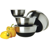 FOCUS PRODUCTS Focus 3 Piece Non-skid Silicone Bottom Bowl set - includes 2 qt, 3 qt, & 4-1/2 qt