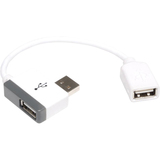 TRIPP LITE Tripp Lite USB 2.0 Port Liberator A/A Extension Cable With Built-in Charging Hub - 6in