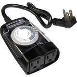 AMERTAC - ZENITH AmerTac Outdoor 2-Outlet Daily Mechanical Timer