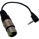 COMPREHENSIVE Comprehensive Standard Series 4-pole TRRS 3.5mm Mini Plug to XLR Jack Audio Adapter 6 Inch