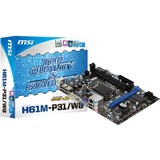 MSI MSI H61M-P31/W8 Desktop Motherboard - Intel H61(B3) Express Chipset - Socket H2 LGA-1155