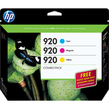 HP 920 Combo-pack Ink Cartridge - Cyan, Magenta, Yellow - B3B30FN140