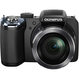 Olympus Traveller SP-820UZ iHS 14 Megapixel Compact Camera - Black V103050BU000