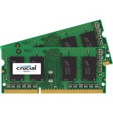 CRUCIAL TECHNOLOGY Crucial 16GB Kit (8GBx2), 204-Pin SODIMM, DDR3 PC3-12800 Memory Module