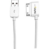 StarTech.com 2m (6 ft) USB Left Angle Cable for iPhone / iPod / iPad