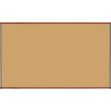 Lorell Cherry Finish Natural Cork Board