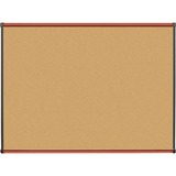 Lorell Cherry Finish Natural Cork Board