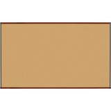 Lorell Mahogany Finish Natural Cork Board