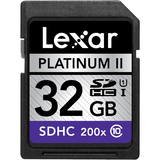 LEXAR MEDIA, INC. Lexar Platinum II 32 GB Secure Digital High Capacity (SDHC)