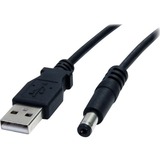STARTECH.COM StarTech.com 2m USB to Type M Barrel Cable - USB to 5.5mm 5V DC Cable