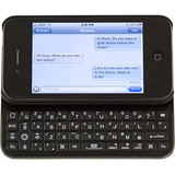 Solid Line Style & Type Keyboard/Cover Case for iPhone - Black