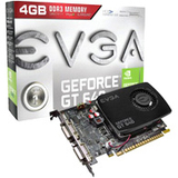 EVGA GeForce GT 640 Graphic Card - 4 GB GDDR3 SDRAM - PCI Express - 04GP42647KR