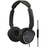 JVC JVC HASR500B On-ear Headband Headphones with Remote & Microphone [Black]