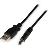 STARTECH.COM StarTech.com 1m USB to Type N Barrel 5V DC Power Cable - USB A to 5.5mm DC