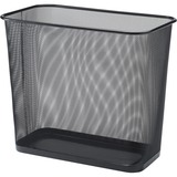 Lorell Black Mesh Rectangular Waste Bin - 52771