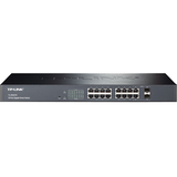 TP-LINK USA CORPORATION TP-LINK TL-SG2216 16-Port Gigabit Smart Switch with 2 Combo SFP Slots, 802.1Q VLAN, L2/L3/L4 QoS, IGMP Snooping, Port Security, Storm Control, Web-based Management