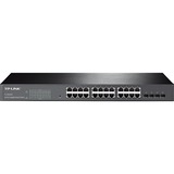 TP-LINK USA CORPORATION TP-LINK TL-SG2424 24-Port Gigabit Smart Switch with 4 Combo SFP Slots, 802.1Q VLAN, L2/L3/L4 QoS, IGMP Snooping, Port Security, Storm Control, Web-based Management