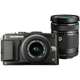Olympus PEN E-PL5 16.1 Megapixel Mirrorless Camera (Body with Lens Kit) - 14 mm - 42 mm - Black V205041BU000