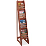 SAFCO Safco 4-Pocket Bamboo Magazine Display