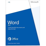 MICROSOFT CORPORATION Microsoft Word 2013 32/64-bit - License - 1 PC
