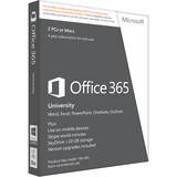 MICROSOFT CORPORATION Microsoft Office 365 University - Subscription License - 1 Mobile Device, 20 GB Online Capacity, 2 PC/Mac