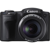 Canon PowerShot SX500 IS 16 Megapixel Compact Camera - Black 6353B005
