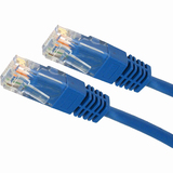 4XEM 4XEM 1 ft Cat5e Blue Molded RJ45 UTP Patch Cable